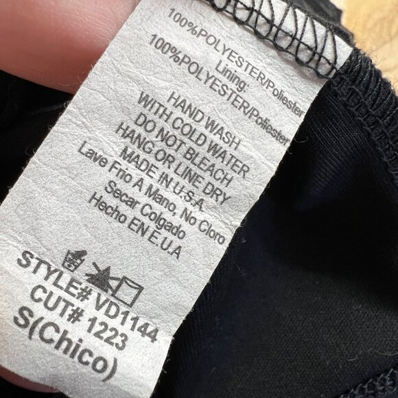 The Vintage Shop Pleated Skirt Sleeveless High Low Dress Black Size Small - Picture 10 of 12